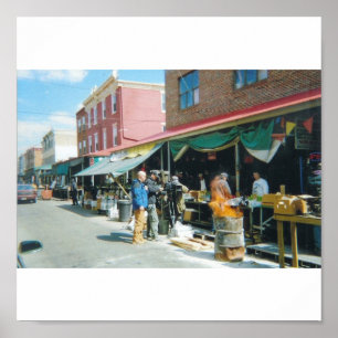 Den italienska marknaden i Philadelphia Poster