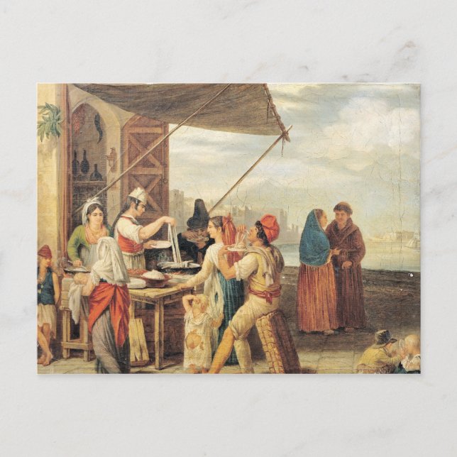 Den italienska marknaden vykort (Framsida)