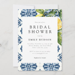 Den italienska Möhippan Lemon Citrus Positano Inbjudningar