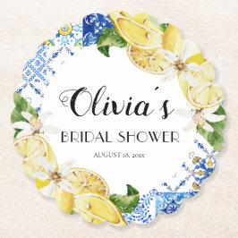 Den italienska Möhippan Lemons i Medelhavet Underl Underlägg Papper