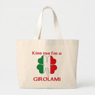 Den italienska personligen kysser mig jumbo tygkasse