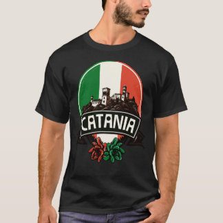 Den italienska regionen Catania Sicilia Retro T Shirt