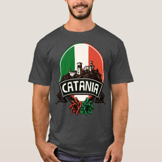 Den italienska regionen Catania Sicilia Retro T Shirt