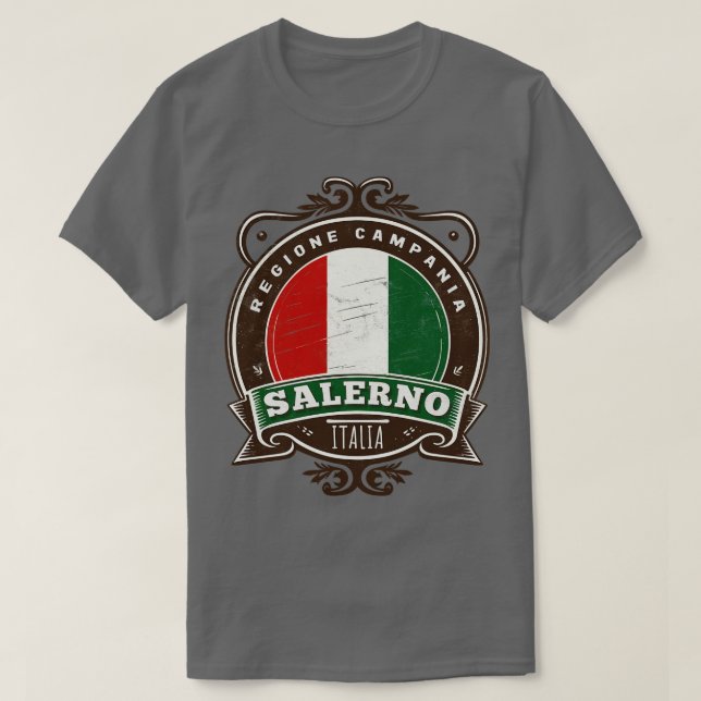 Den italienska regionen Salerno Retro Design T Shirt (Design framsida)
