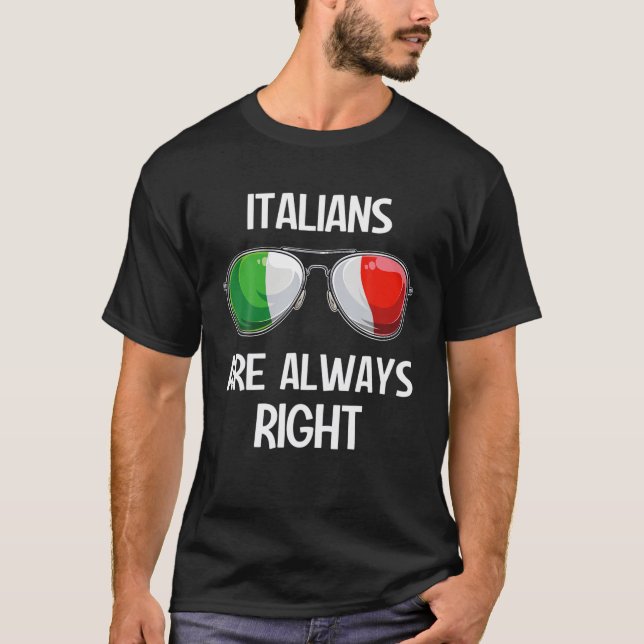 Den italienska Roligten Italien Slang Italia Pun I T Shirt (Framsida)