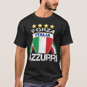 Den italienska symbolen för den italienska fotbol t shirt