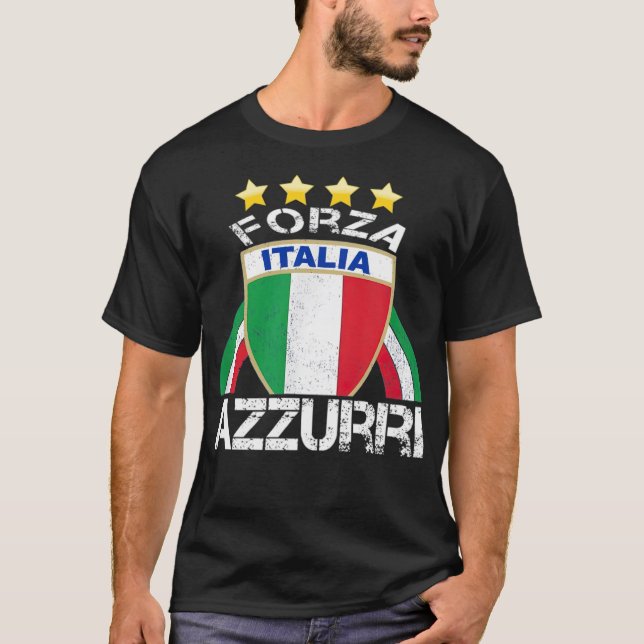 Den italienska symbolen för den italienska fotboll t shirt (Framsida)