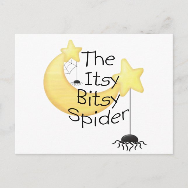 Den itsy Bitsy Spider Vykort (Framsida)