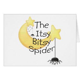 Den itsy Bitsy spindeln Hälsningskort