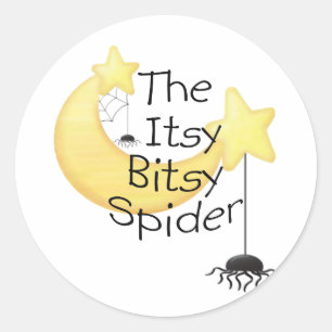 Den itsy Bitsy spindeln Runt Klistermärke