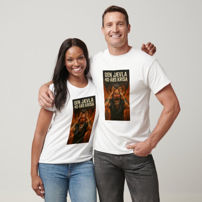 Den Jævla 40års krisa | AI Art T Shirt (Unisex)