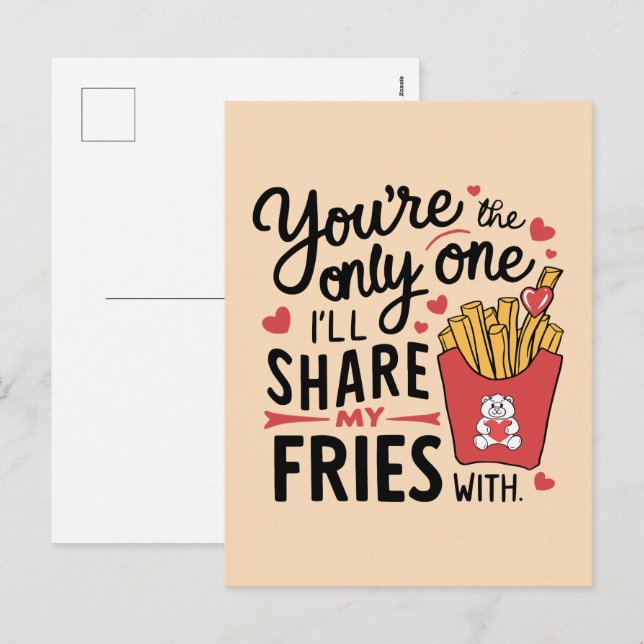Den jag ska  min färja med fina Valentineser Helg Vykort (Fram/baksida)