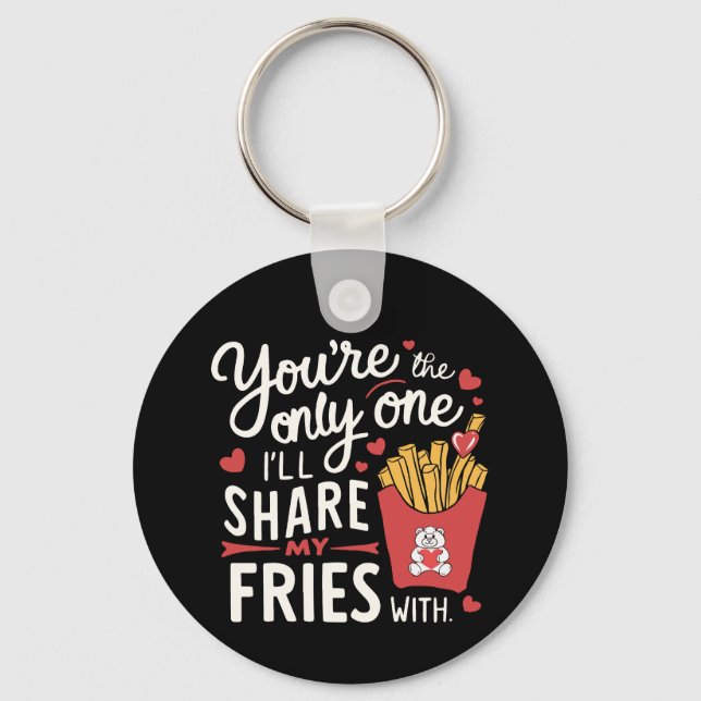 Den jag ska  min färja med fina Valentineser Nyckelring (Framsida)