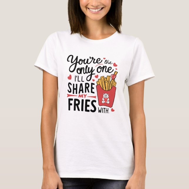 Den jag ska  min färja med fina Valentineser T Shirt (Framsida)