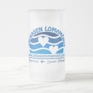 Den Jalkasen Lomamökit muggen - välj stil & fär Frostat Ölglas