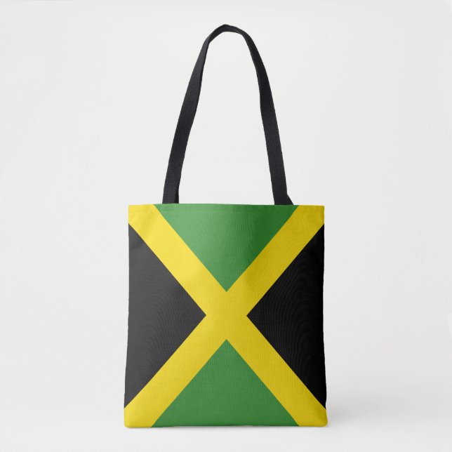 Den Jamaica flagga hänger lös design Tygkasse (Framsida)
