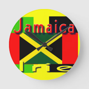 Den Jamaica irieväggen tar tid på Rund Klocka