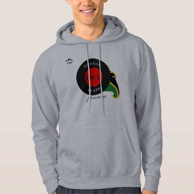 Den Jamaica Reggaeduben pläterar Hoodietröjan Sweatshirt (Framsida)