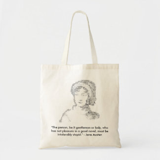 Den Jane Austen citationsteckentotot hänger lös Tygkasse