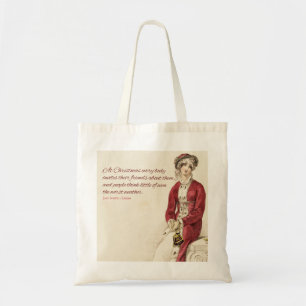 Den Jane Austen jultotot hänger lös Tygkasse