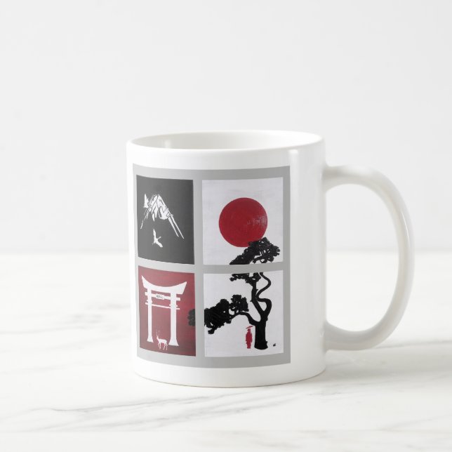Den japanska andan Målning av Alfred Fox Kaffemugg (Höger)