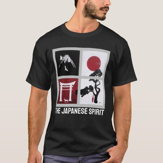 Den japanska andan Målning av Alfred Fox T Shirt (Framsida)