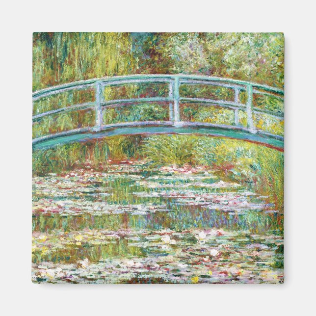 Den japanska bron 1899 Claude Monet Magnet (Framsidan)