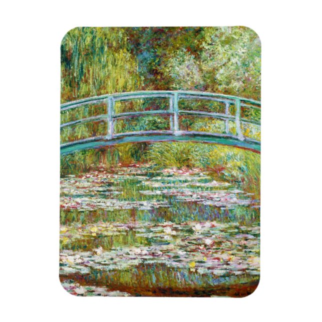 Den japanska bron 1899 Claude Monet Magnet (Vertikal)