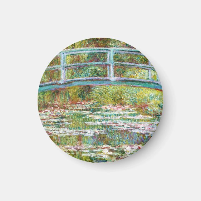 Den japanska bron 1899 Claude Monet Magnet (Framsidan)