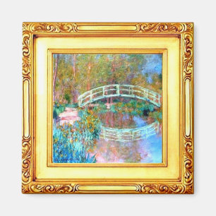 Den japanska bron av Claude Monet Magnet