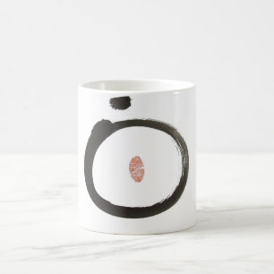 Den japanska Enso zenen cirklar av universumkoppen Kaffemugg
