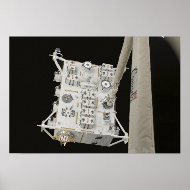 Den japanska försöksmodulen Exposed Facility Poster (Framsidan)