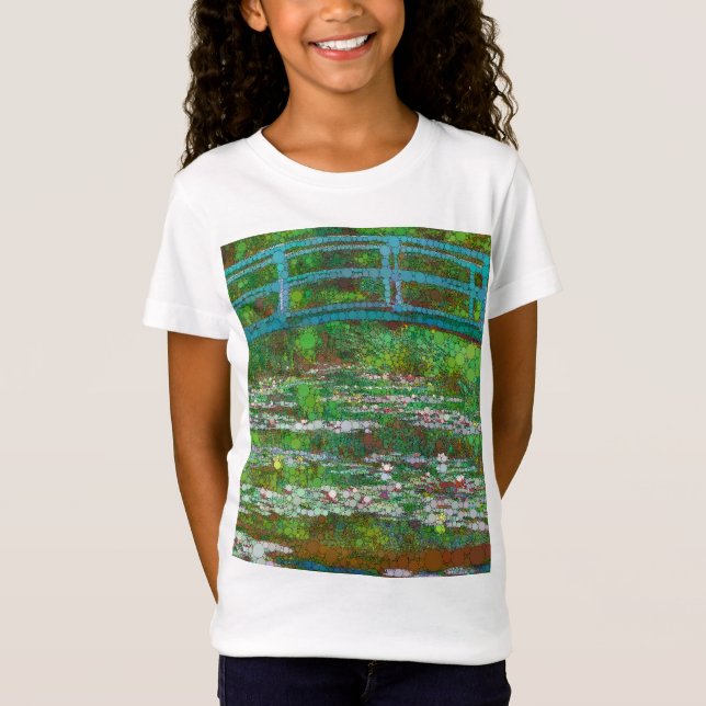 Den japanska fotbollen av After Claude Monet T Shirt (Framsida)