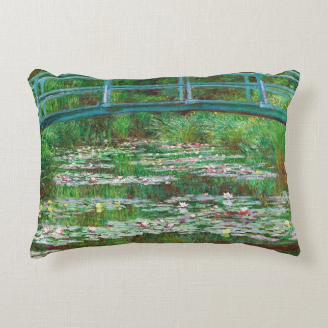 Den japanska fotbollen av Claude Monet Prydnadskudde (Framsidan)