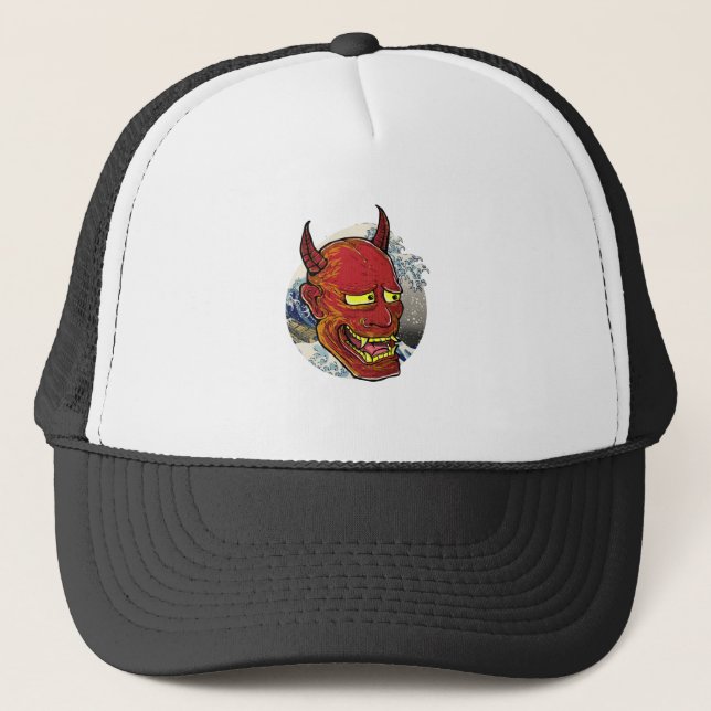 Den japanska Hannya Mask Keps (Framsida)