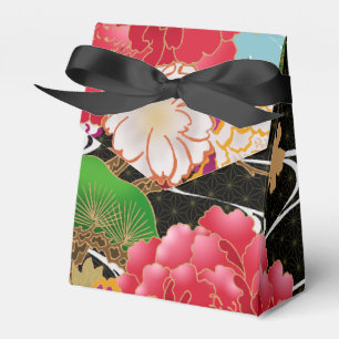 Den japanska kimonomönsterfavören boxas presentaskar