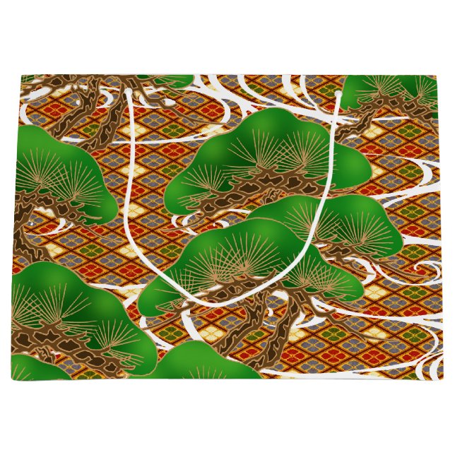 Den japanska Kimonomönstergåvan hänger lös (Framsidan)