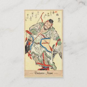Den japanska Samuraikrigare skissar tatueringen Visitkort