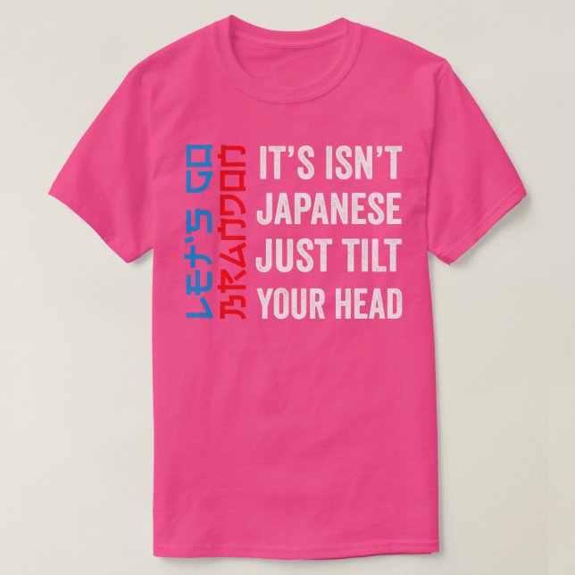 Den japanska snuten lutar bara huvudet åt Bran T Shirt (Design framsida)