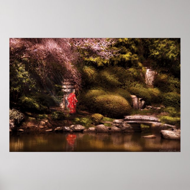 Den japanska trädgården poster (Framsidan)