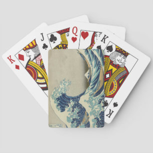 Den japanska underbaren vinkar av Kanagawa vid Kortlek