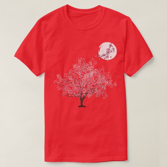 Den japanska vårens Blommar för körsbär, Sakura Tr T Shirt (Design framsida)