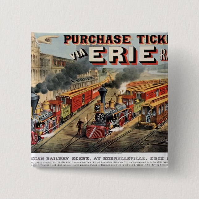 Den järnväg platsen för amerikan på Hornellsville Knapp (Framsida)