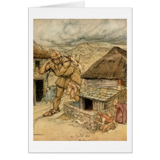 Den jätte- Cormoranen Hälsningskort