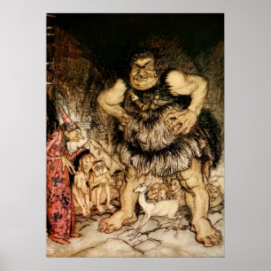 Den jätte- Galligantuaen och den onda gammala Poster