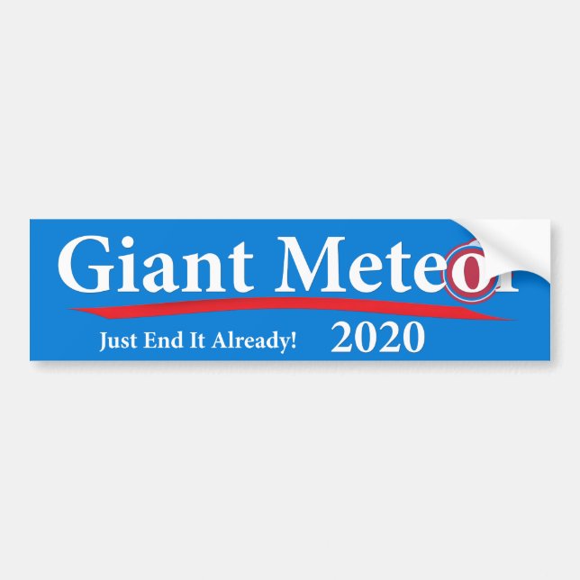 Den jätte- meteoren 2020 avslutar precis det bildekal (Framsidan)