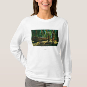 Den jätte- skogen för Auto inloggning, redwoodträd T Shirt