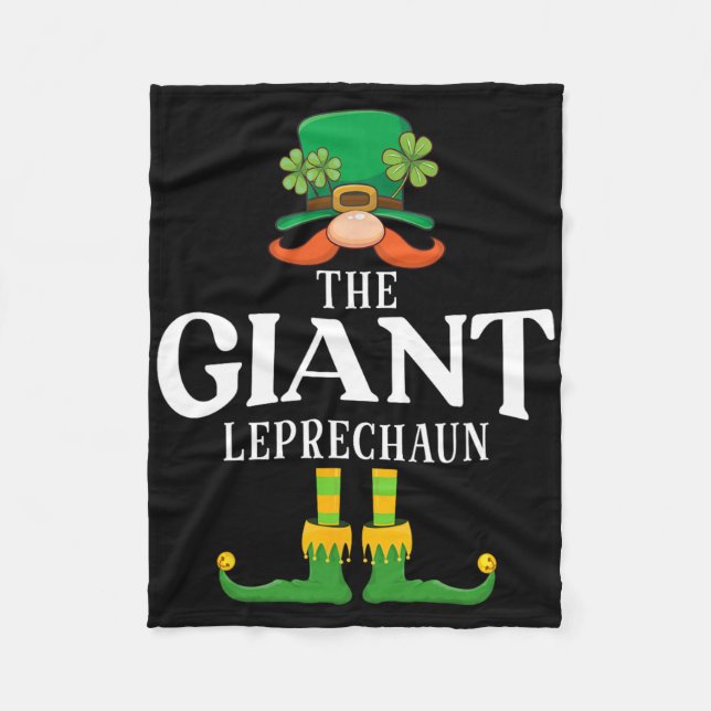 Den jättelika läppkärringen St Patricks Day Matchn Fleecefilt (Framsidan)
