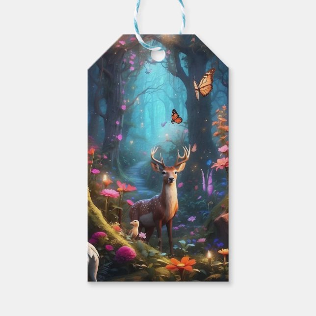 Den jättelika skogen i Mystical Oasis Presentetikett (Framsidan)