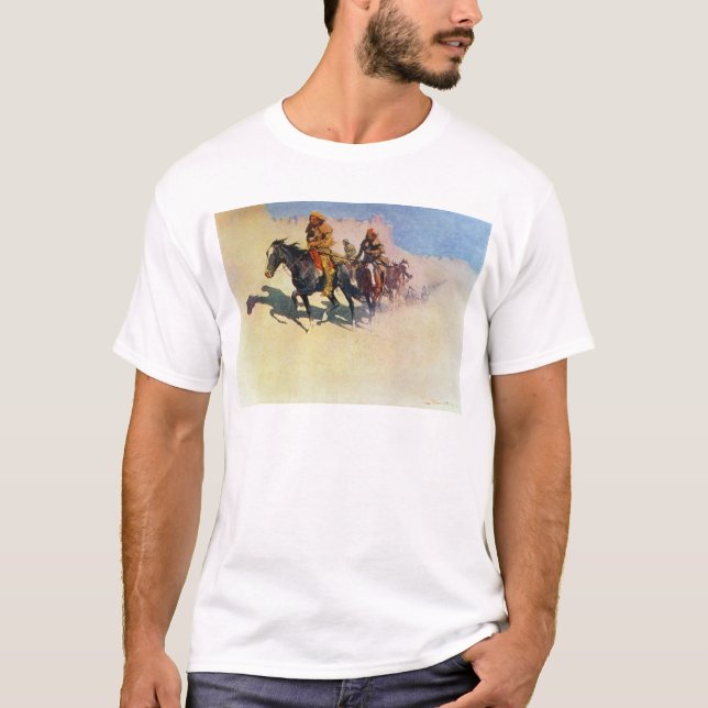 Den Jedediah smeden skapar hans långt across öknen T-shirt (Framsida)